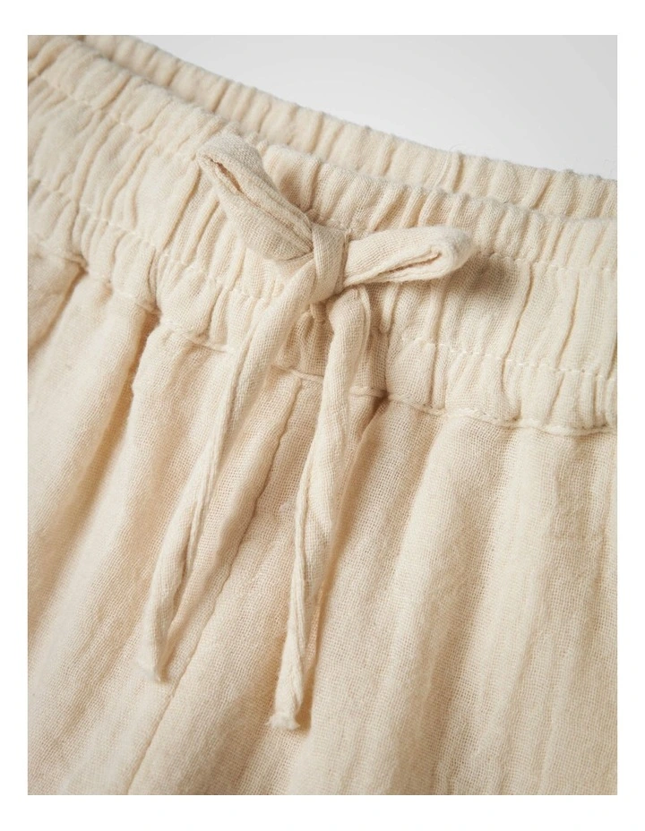 Jasmin Cotton Shorts in Summer Sand image 3