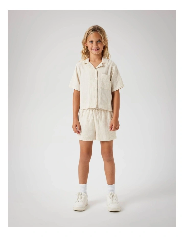 Jasmin Cotton Shorts in Summer Sand image 5