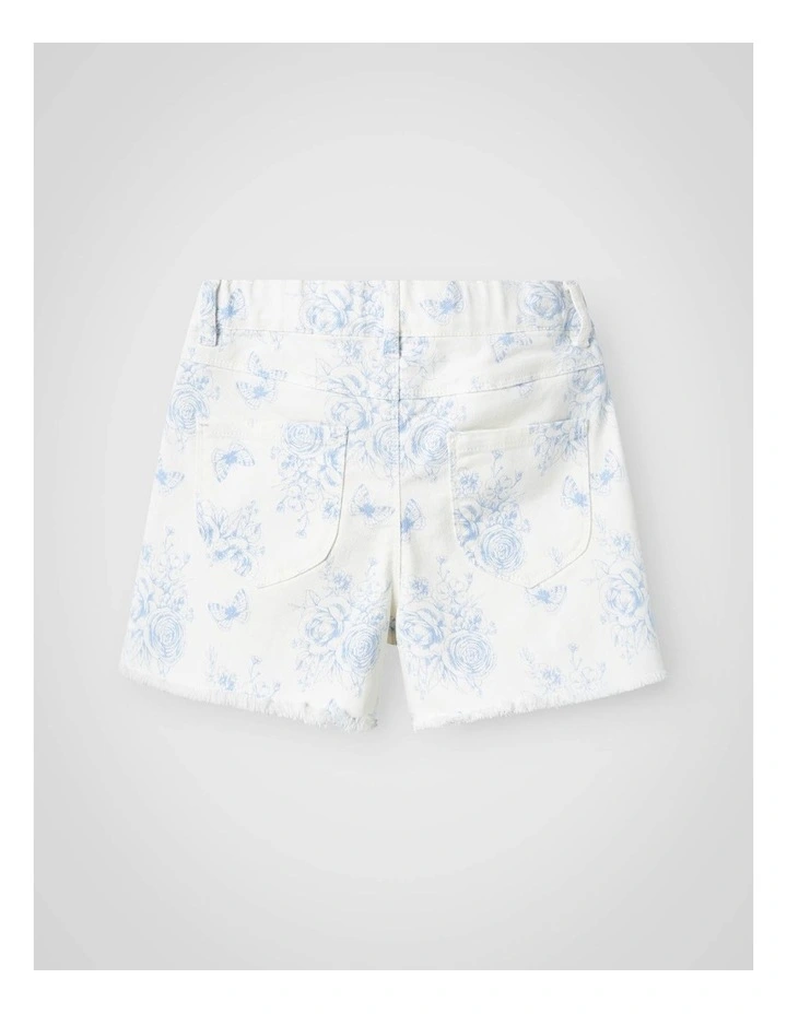 Rose High Waist Mom Shorts in Bright White image 2