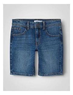 Ryan Regular Denim Shorts in Medium Blue