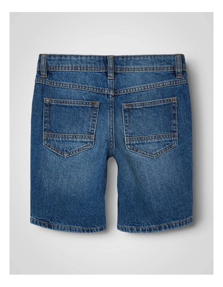 Ryan Regular Denim Shorts in Medium Blue image 2