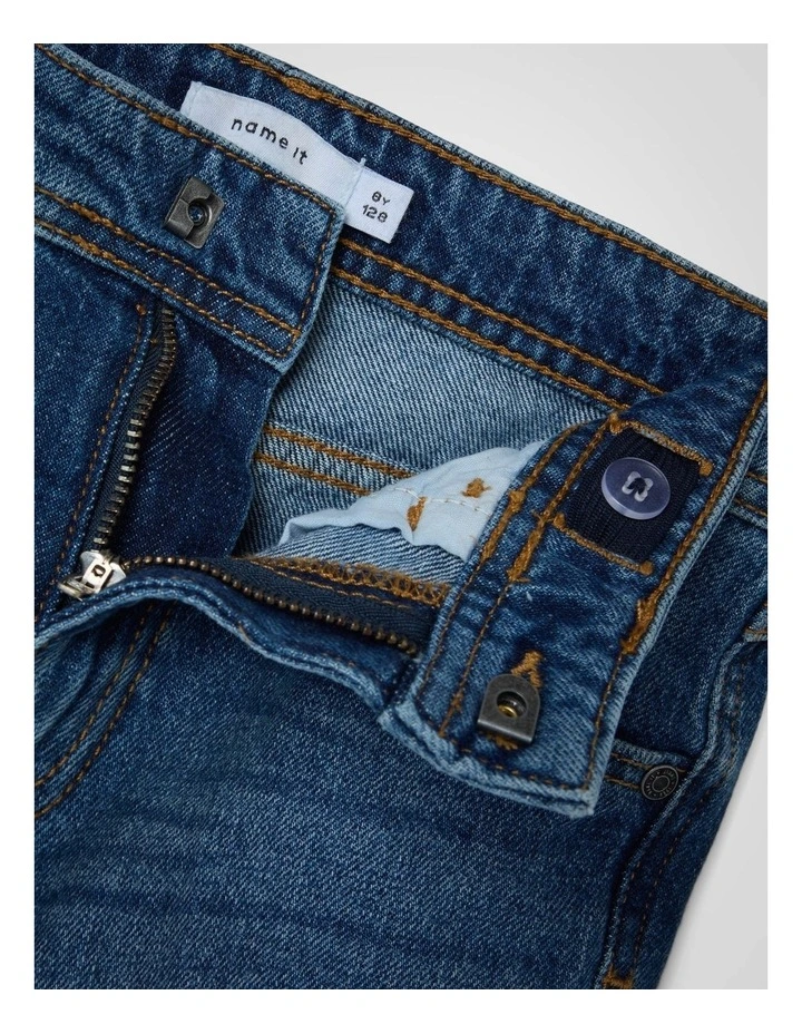 Ryan Regular Denim Shorts in Medium Blue image 3