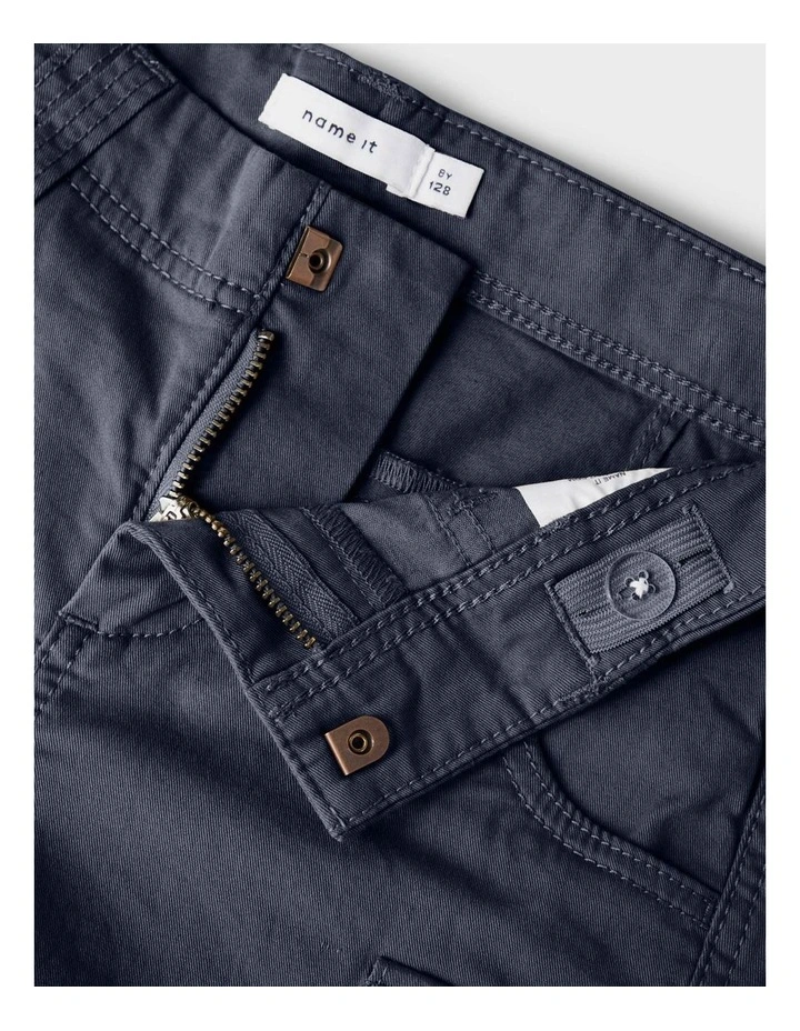 Ryan Long Cargo Shorts in Dark Saphire image 3