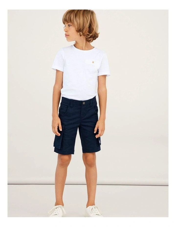 Ryan Long Cargo Shorts in Dark Saphire image 4