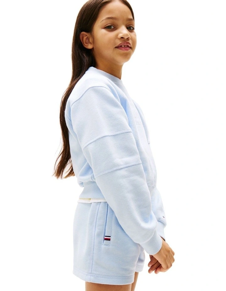 Relaxed Sweat Shorts (8-16Years) in Blue image 4