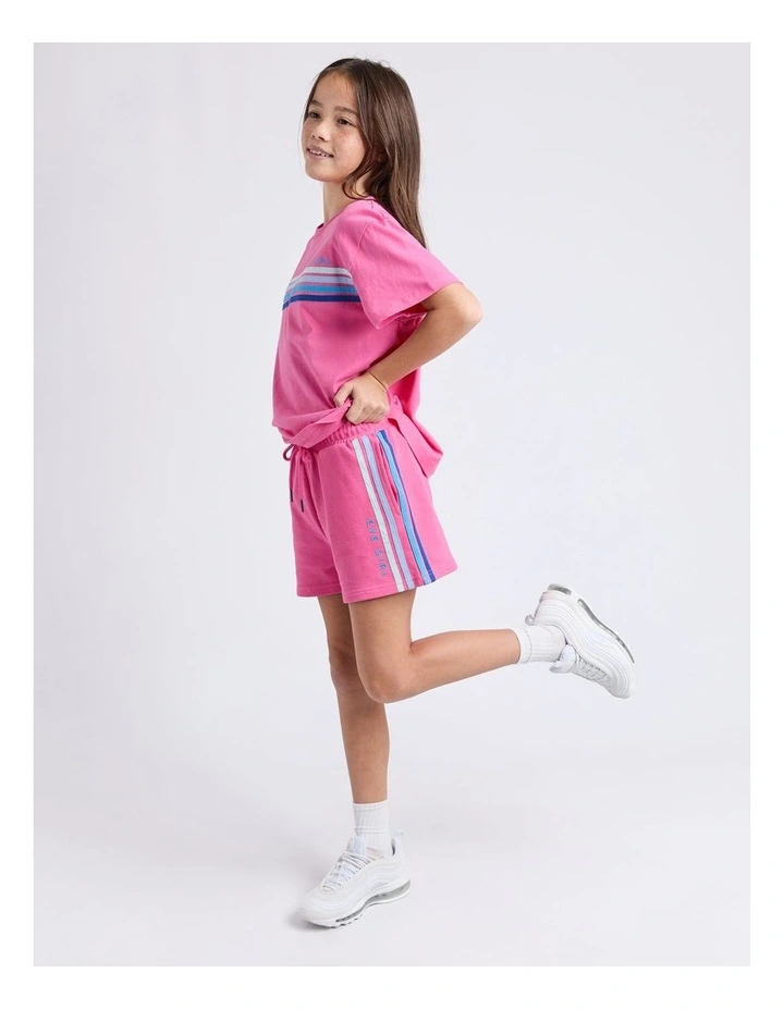Retro Fleece Short (8 - 16 Years) in Pink image 3