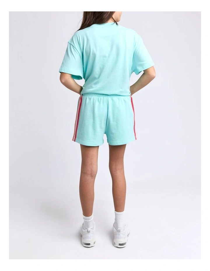 Retro Fleece Short (8 - 16 Years) in Light Blue image 2