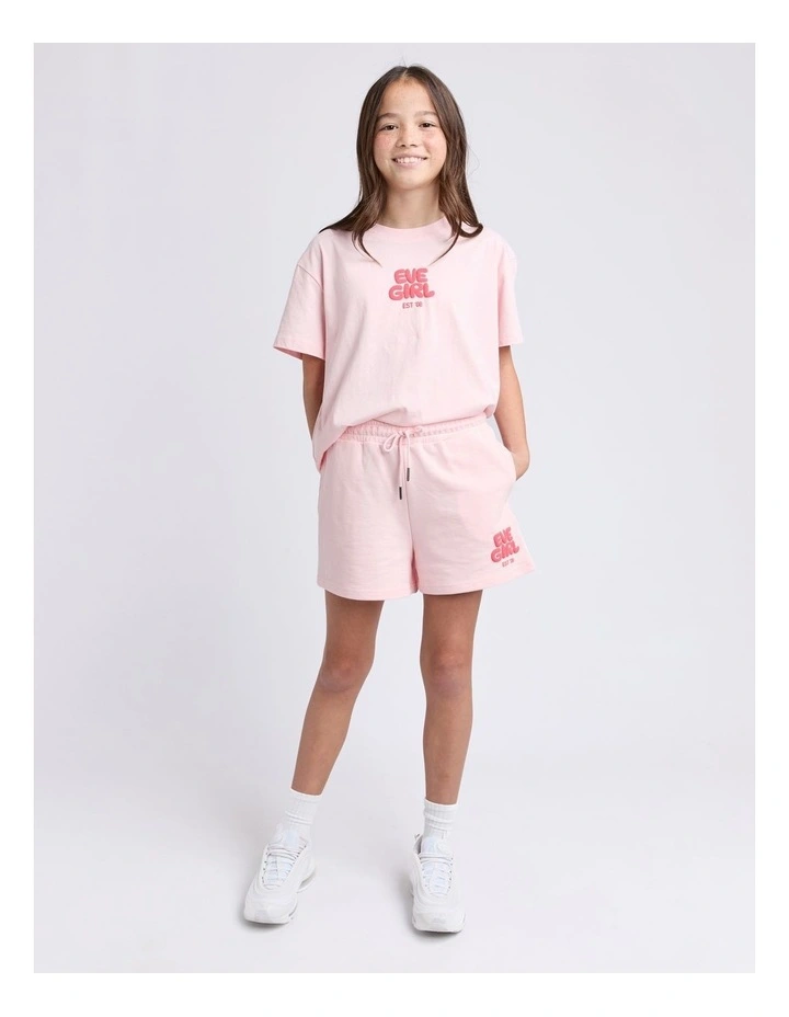 Sports Club Fleece Short (8-16 Years) in Pale Pink image 5