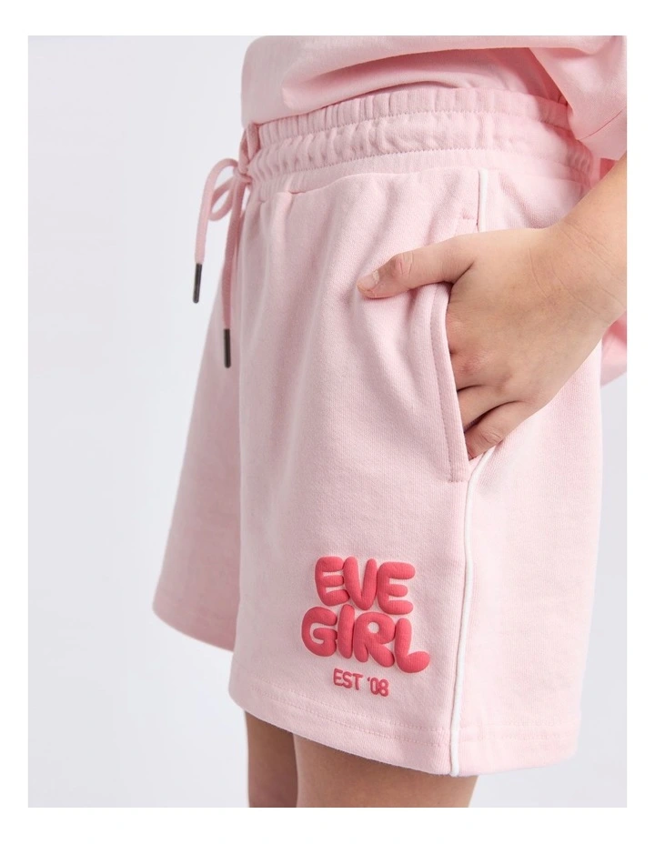 Sports Club Fleece Short (8-16 Years) in Pale Pink image 6