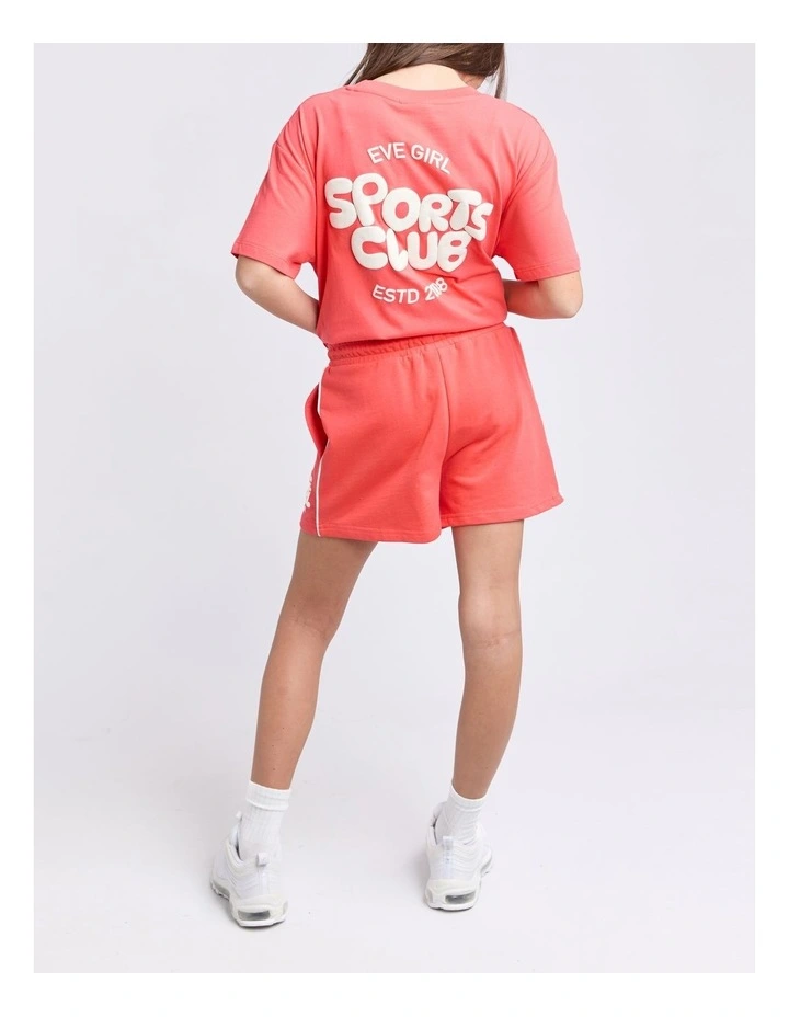 Sports Club Fleece Short (8-16 Years) in Red image 2