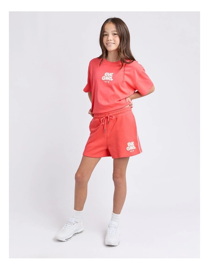 Sports Club Fleece Short (8-16 Years) in Red image 3