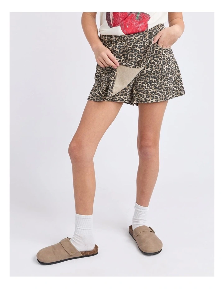 Holly Leopard Skort (8 - 16 Years) in Print image 4