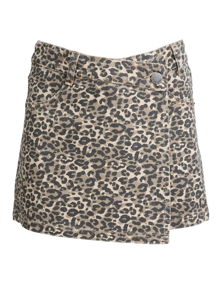 Holly Leopard Skort (8 - 16 Years) in Print image 5