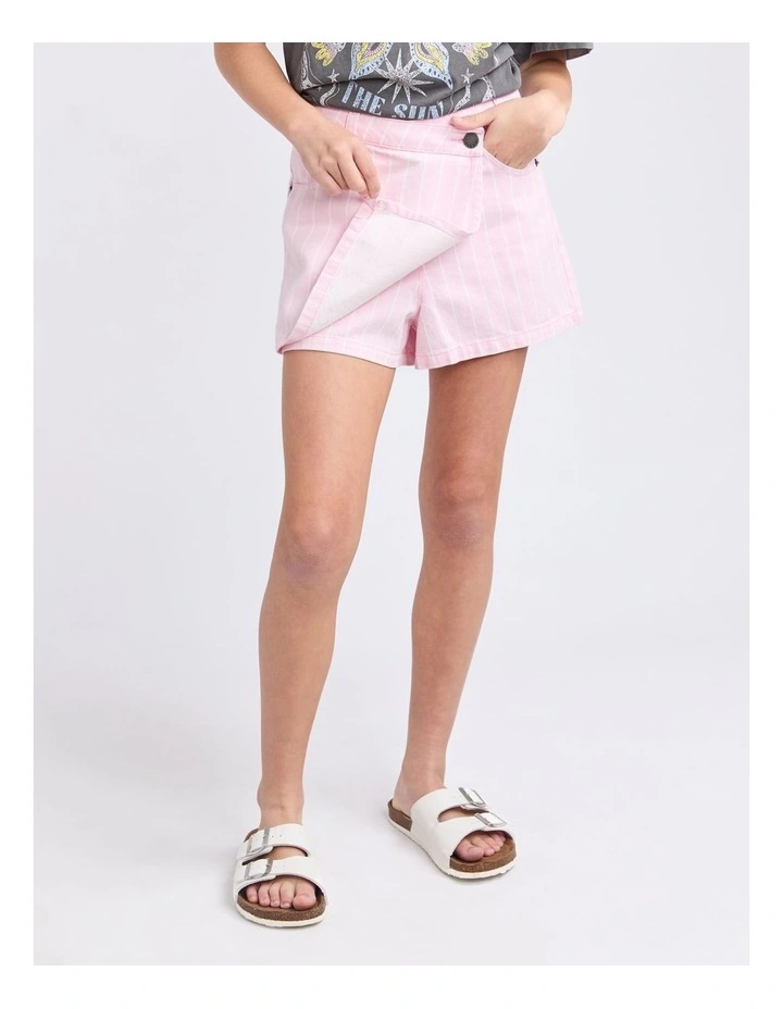 Chloe Stripe Skort (8 - 16 Years) in Pink image 4