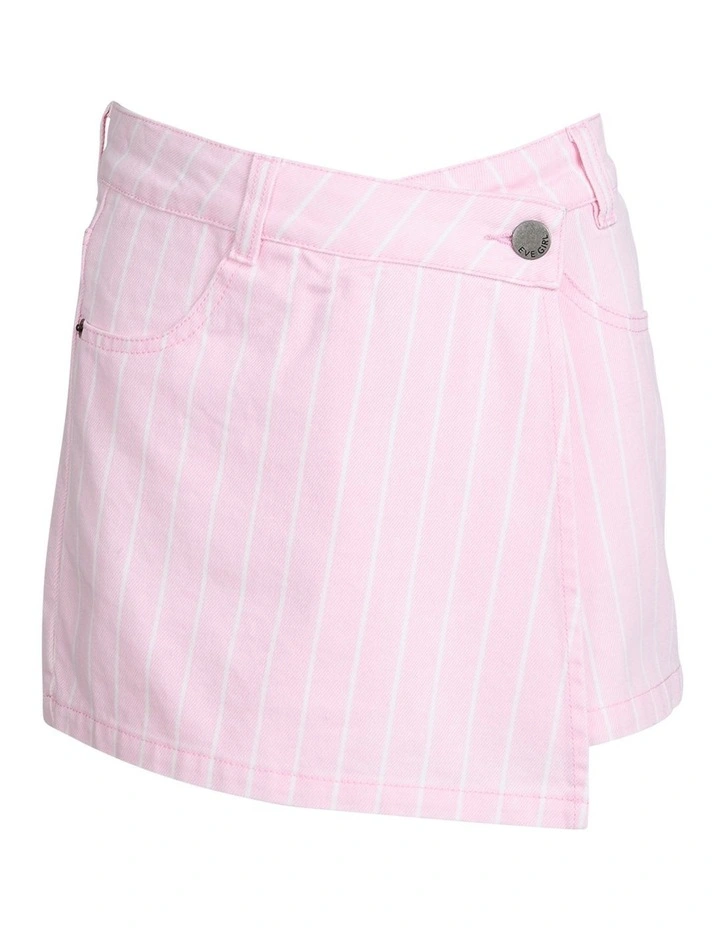 Chloe Stripe Skort (8 - 16 Years) in Pink image 5