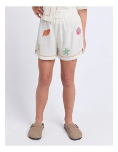 Sunrays Short (8 - 16 Years) in Vintage White