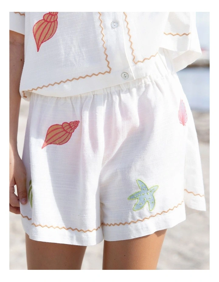 Sunrays Short (8 - 16 Years) in Vintage White image 3