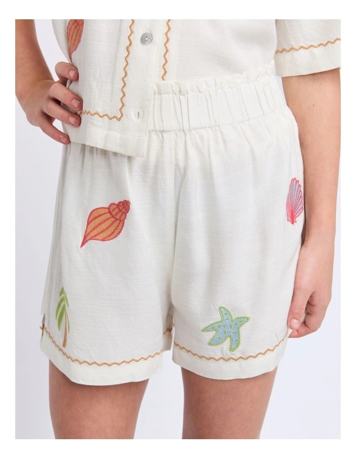 Sunrays Short (8 - 16 Years) in Vintage White image 6