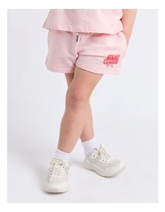 Sports Club Fleece Short (3 - 7 Years) in Pale Pink