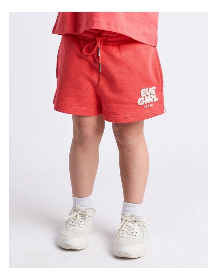 Sports Club Fleece Short (3 - 7 Years) in Red image 1