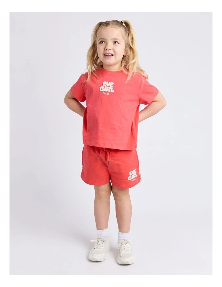 Sports Club Fleece Short (3 - 7 Years) in Red image 5