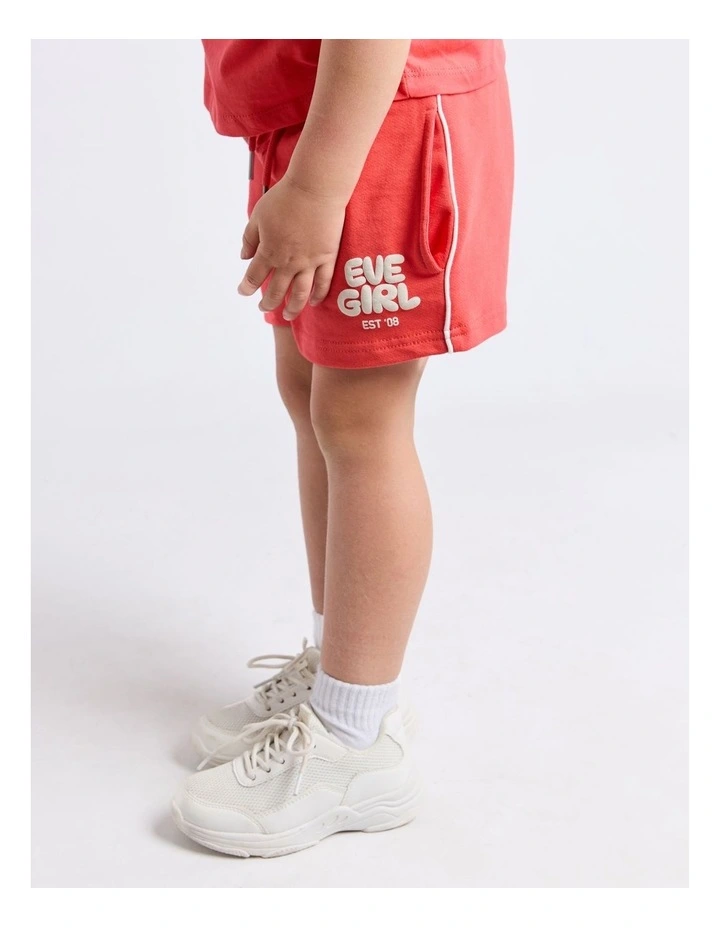 Sports Club Fleece Short (3 - 7 Years) in Red image 6