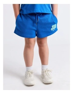 Sports Club Fleece Short (3 - 7 Years) in Cobolt