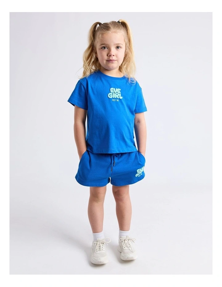 Sports Club Fleece Short (3 - 7 Years) in Cobolt image 5
