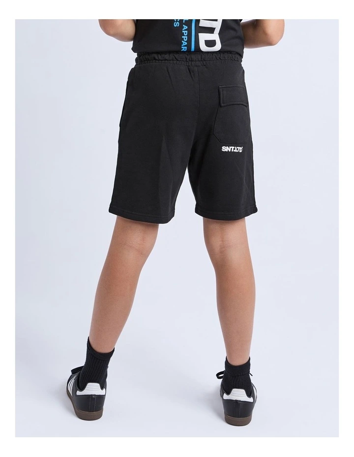 Podium Fleece Short (8-16 Years) in Black image 2