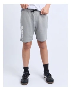 Podium Fleece Short (8-16 Years) in Grey