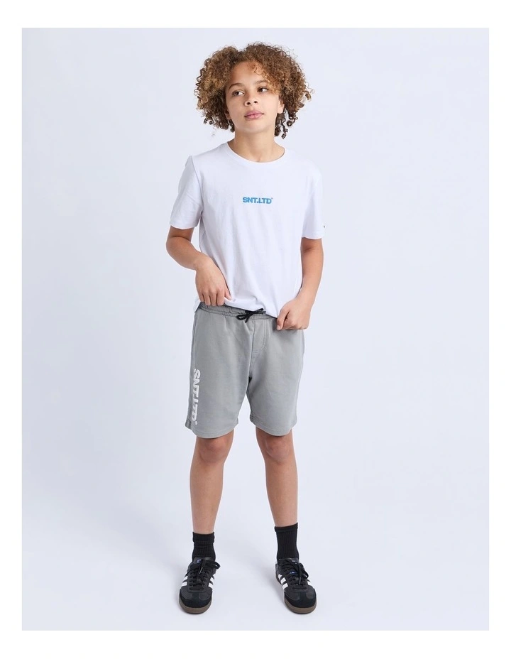 Podium Fleece Short (8-16 Years) in Grey image 6