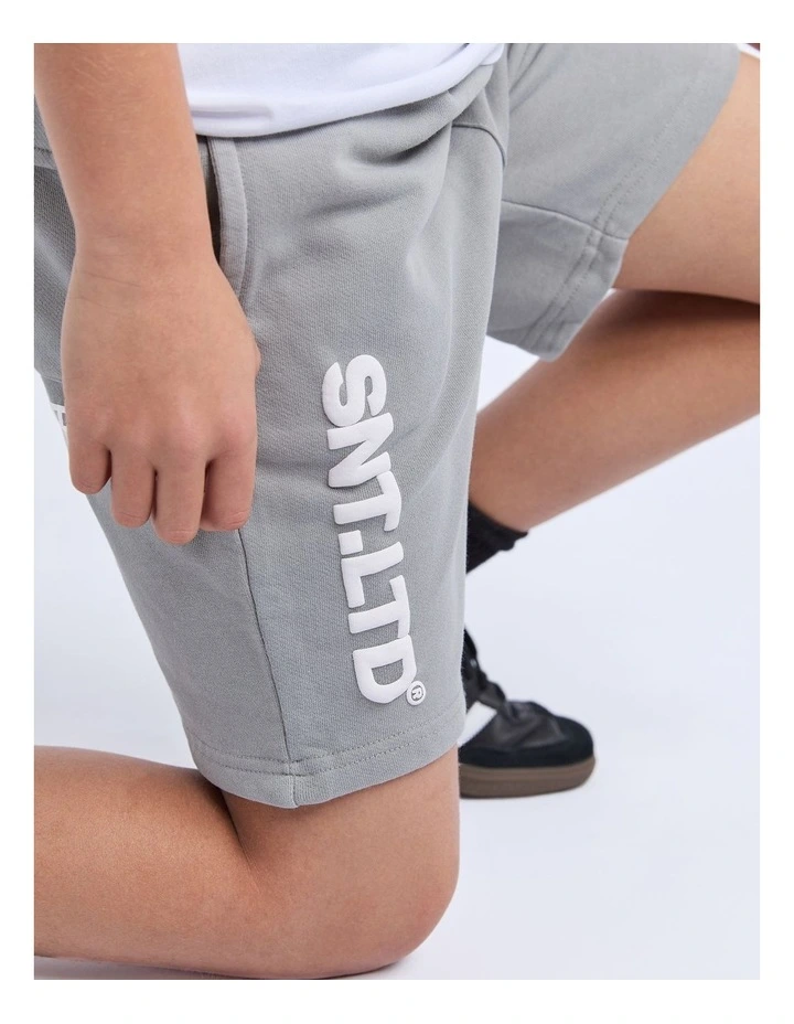 Podium Fleece Short (8-16 Years) in Grey image 7