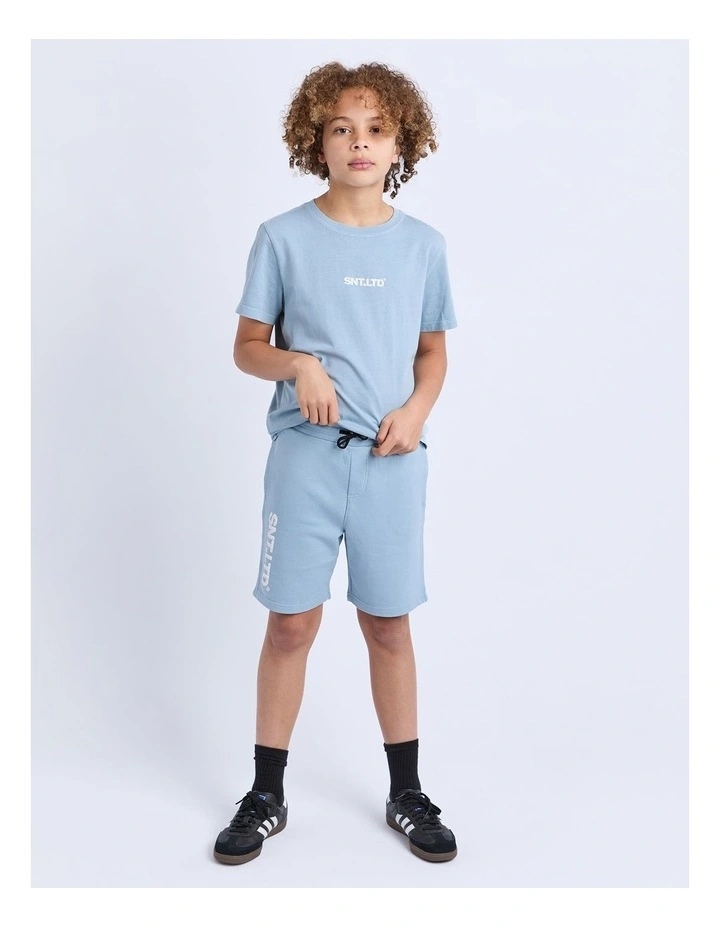 Podium Fleece Shorts (8-16 Years) in Blue image 3