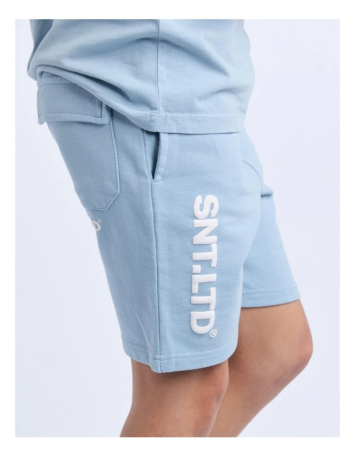 Podium Fleece Shorts (8-16 Years) in Blue image 4