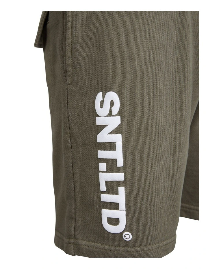 Podium Fleece Short (8-16 Years) in Green image 2