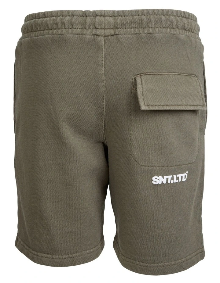 Podium Fleece Short (8-16 Years) in Green image 3