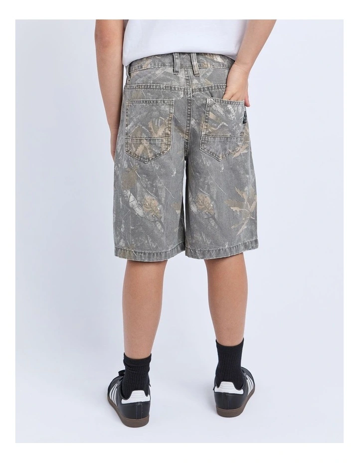 Tree Camo Jort (8-16Years) in Grey image 2