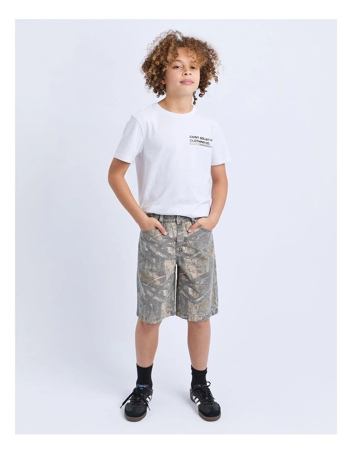 Tree Camo Jort (8-16Years) in Grey image 3
