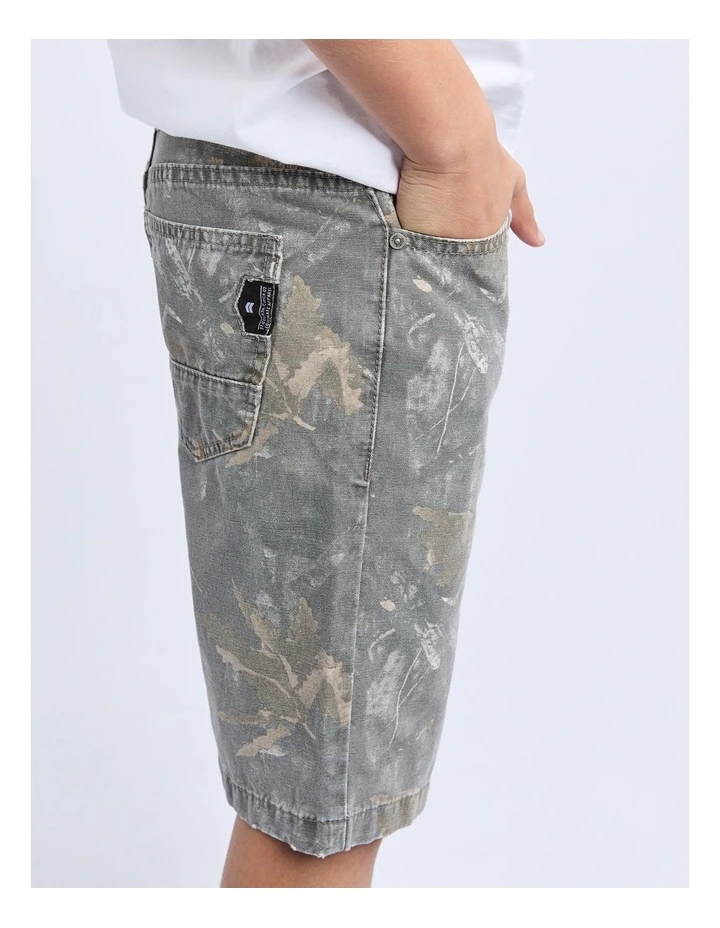 Tree Camo Jort (8-16Years) in Grey image 4