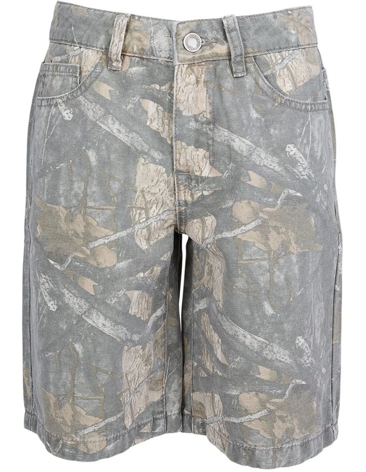 Tree Camo Jort (8-16Years) in Grey image 5
