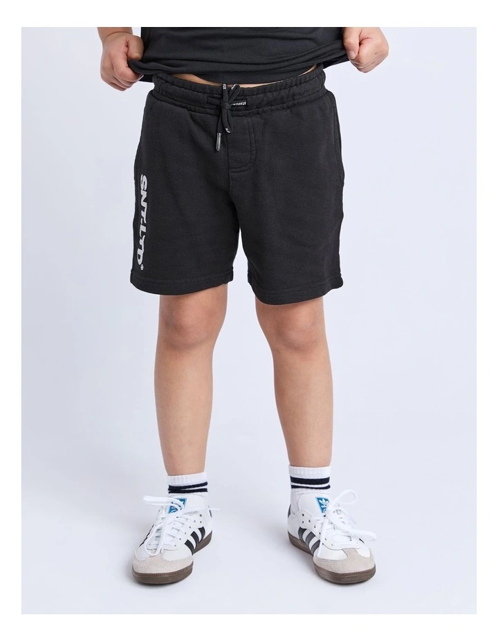 Podium Fleece Short (3-7 Years) in Black image 1