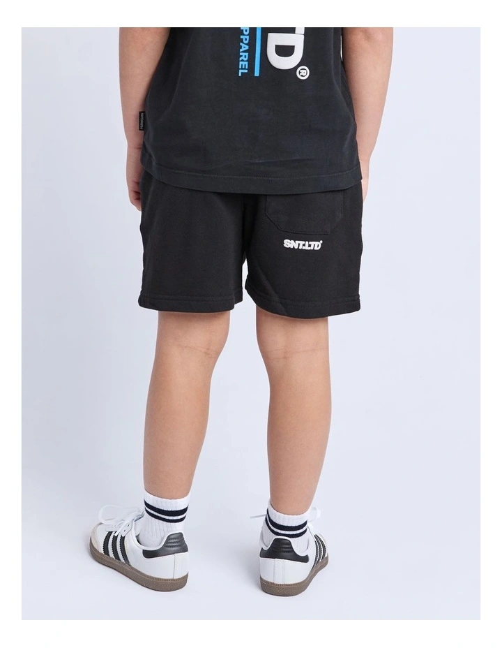 Podium Fleece Short (3-7 Years) in Black image 2