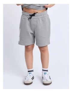 Podium Fleece Short (3-7 Years) in Grey
