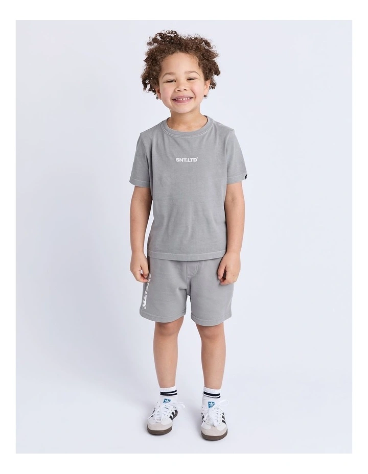 Podium Fleece Short (3-7 Years) in Grey image 4