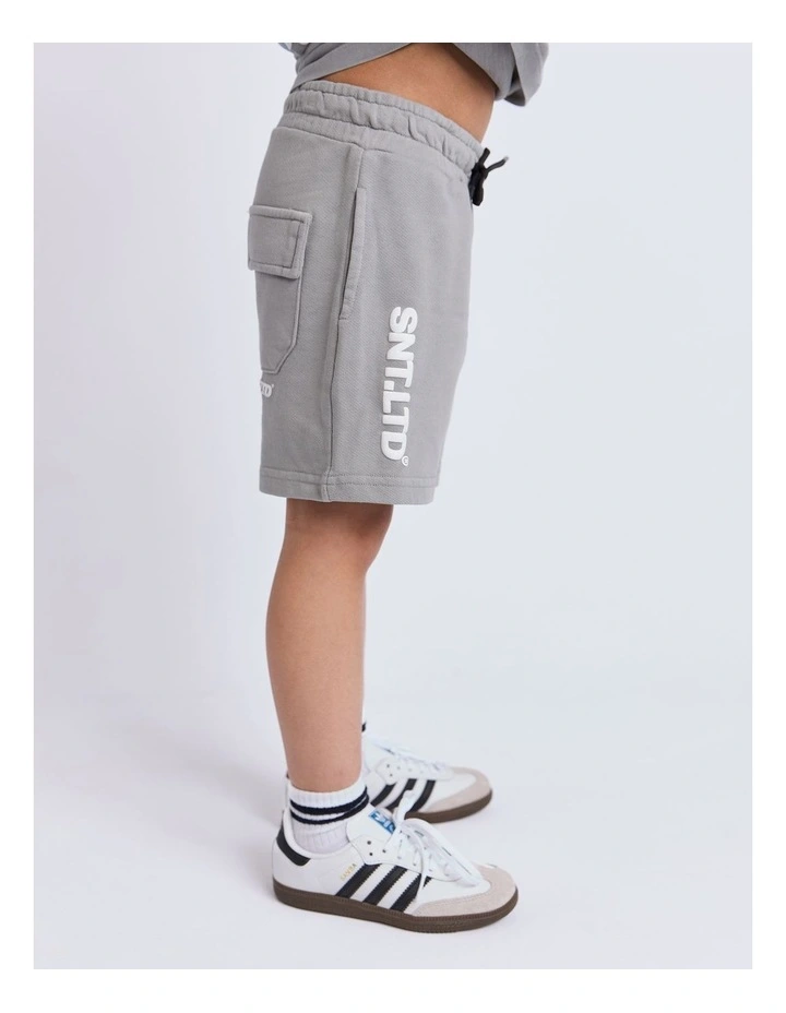 Podium Fleece Short (3-7 Years) in Grey image 5
