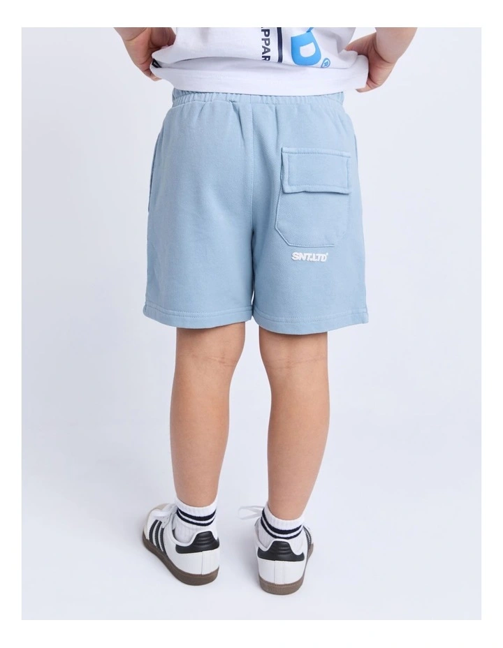 Podium Fleece Short (3-7 Years) in Blue image 2