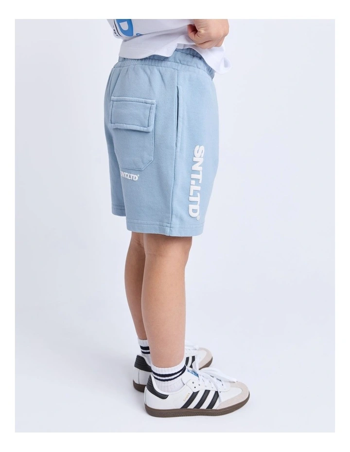 Podium Fleece Short (3-7 Years) in Blue image 4