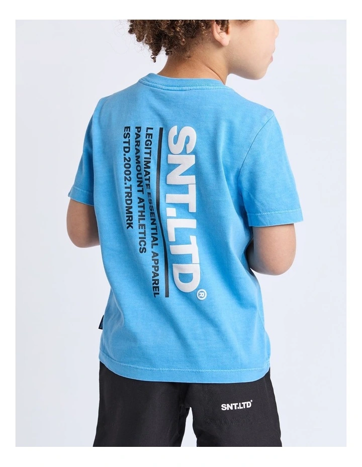 Pace Tee (3-7 Years) in Blue image 4