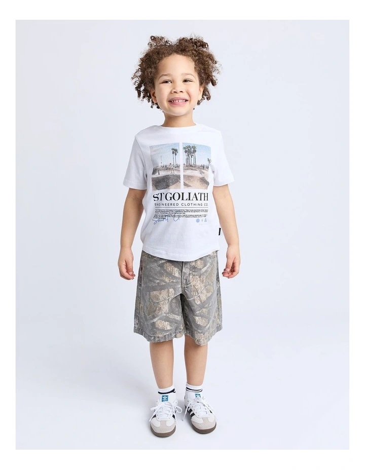 Tree Camo Short (3-7 Years) in Grey image 3