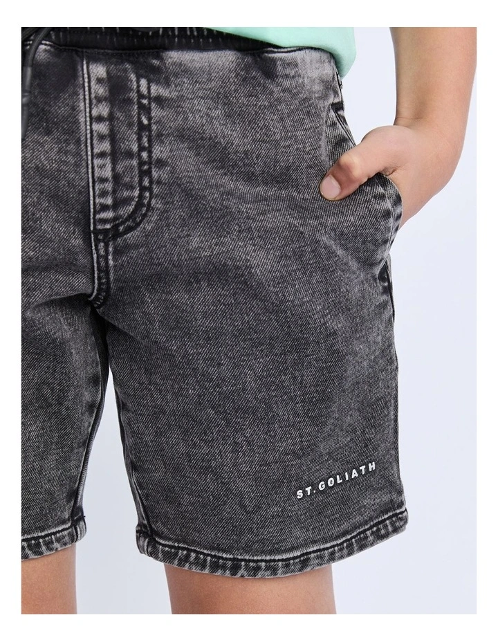 Fairhaven Short (3-7 Years) in Washed Black image 4